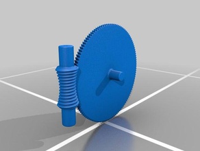 another worm gear globoid 120 1 hobby globoidal reduction 3d print model - Mito3D