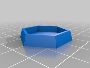 mi personalizados base hexagonal personalizador juegos personalizado 3d print model - Mito3D