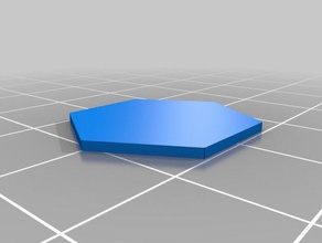 base hexagonale topper jeux personnalisé 3d print model - Mito3D
