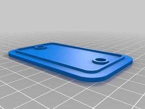 magnético de la cubierta lcd monoprice mini delta robótica mp 3d print model - Mito3D