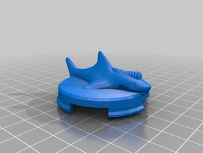 pulsante di squalo dannato fascio laser l'elettronica il shark 3d print model - Mito3D