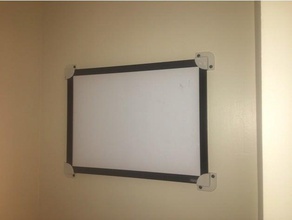 whiteboard picture-frame mounting brackets household 3d print model - Mito3D