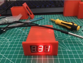 3 cifre, 7 segmenti sensore di temperatura dialogo il fai da te 3d print model - Mito3D
