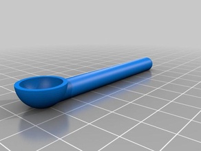 1 8 teaspoon 65mm handle kitchen & dining customized 3d print model - Mito3D