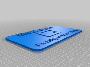 je vais rendre la chose signer les signes et logos personnalisé 3d print model - Mito3D