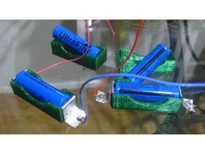 flexible battery holders electronics 3d print model - Mito3D