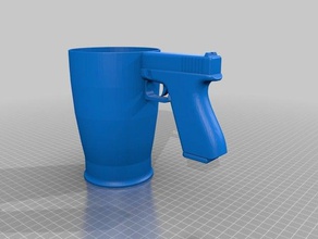 glock 17 yeti ozark asa de la taza La impresión en 3d copa titular trail café manejar 3d print model - Mito3D