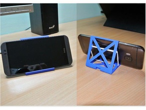 universal phone stand holder mobile rubber band smartphone 3d print model - Mito3D