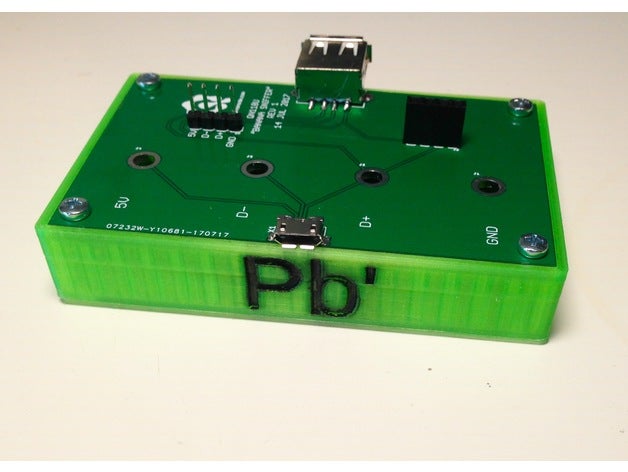 leadfoot personnalisable de carte pcb enceinte l'électronique adafruit huzzah customizer bricolage électronique boîtier du openscad 3D print model - Mito3D