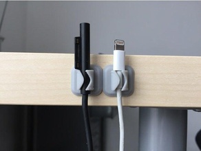 cable holder gadgets charging desk organizer iphone lightning usefull 3d print model - Mito3D