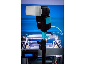 a sony flash mount studio tripod kamera flaş monte edin fotoğrafçılık üçayak 3d print model - Mito3D