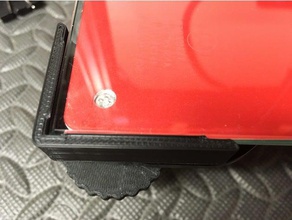 la viuda negra cama de cristal escuadra Impresora 3d las piezas esquina titular vidrio caliente 3d print model - Mito3D