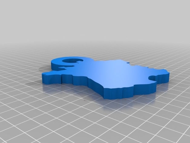 mapa francês de chaveiro A impressão 3d Impressora barra país frança chaveiros o 3D print model - Mito3D