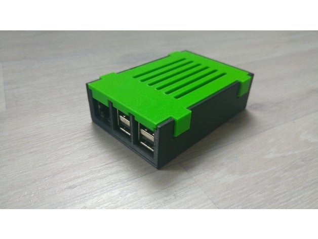 raspberry pi 3 case without screws computer 3D print model - Mito3D