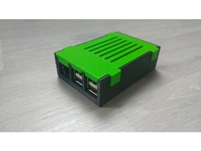 raspberry pi 3 caso sin necesidad de tornillos equipo frambuesa 3d print model - Mito3D