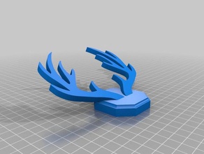 geweih mount Skulpturen 3d print model - Mito3D