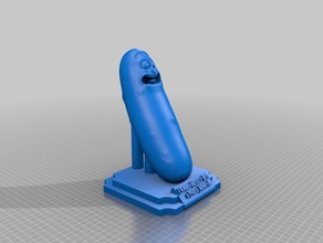pickle rick podium text props im morty picklerick rickandmorty 3d print model - Mito3D
