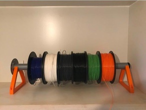 multiple spool holder 3d printer accessories filament pla 3d print model - Mito3D