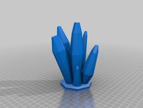 Kristalle Gebäude & Strukturen 40k Felsen tabletop warhammer40k 3d print model - Mito3D