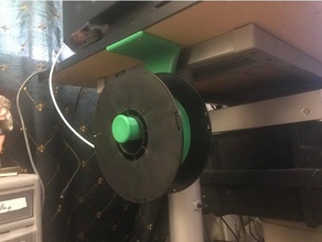 most useful filament spool holder ever 3d printing printer slash cool mount pla round spoolholder 3d print model - Mito3D
