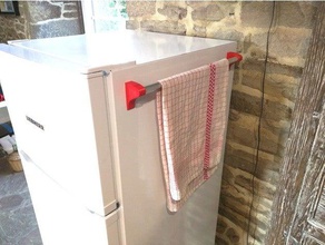 magnetic tea towel holder kitchen & dining 3d print model - Mito3D