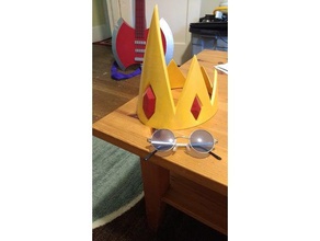 ice king's crown props adventure time cosplay costume king 3d print model - Mito3D