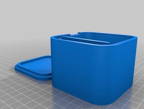 il mio personalizzato scatola coperchio a scatto - parametrised openscad i contenitori su misura 3d print model - Mito3D