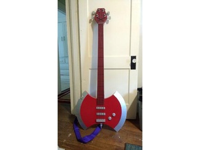 marceline's axe bass fittings props adventure time guitar cosplay marceline prop 3d print model - Mito3D