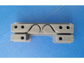 x belt holder anet a8 i3 gt2 13-14mm simplify3d friendly 3d printer parts mount prusa 3d print model - Mito3D