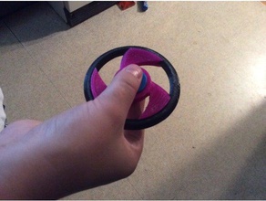 anillo de fidget spinner plástico juegos y juguetes 3d print model - Mito3D