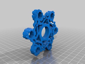 abstract spinner - coral toys & games fidget 3d print model - Mito3D