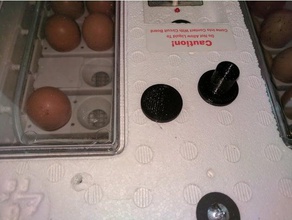 huevos de la incubadora ventilación del tapón las piezas repuesto 3d print model - Mito3D