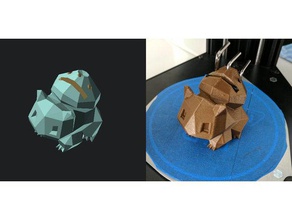 bulbasaur de soporte la herramienta monoprice mini delta robótica flowstastik baja poli pokemon mp 3d print model - Mito3D