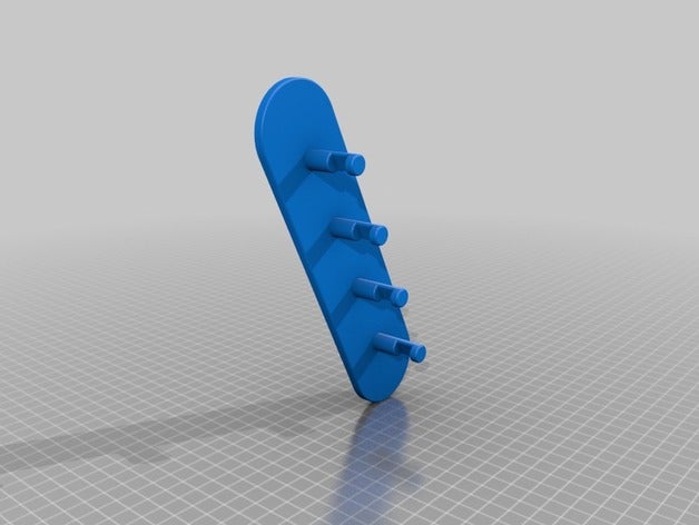 porta chiavi famiglia titolare chiave strumento di bordo supporto parete portachiavi fissaggio a 3D print model - Mito3D