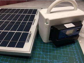 mobil solar şarj sistemi elektronik 12 V 7a 12v7ah pil kamp edin açık panel güneş paneli trekking 3d print model - Mito3D