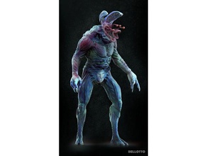 creatura openhead art monster 3d print model - Mito3D