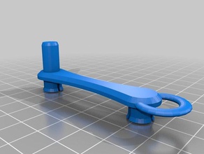modified gear arm keychain puzzles 3d print model - Mito3D