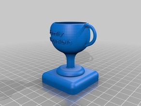 Familientreffen Trophäe Spielzeug & Spiele award Familie Preis trophy cup 3d print model - Mito3D