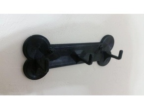 leash holder - 3 hook pets 3d print model - Mito3D