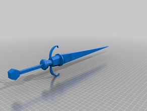 zar'roc tarama ve kopyaları eragon yineleme kılıç oyuncak silah 3d print model - Mito3D