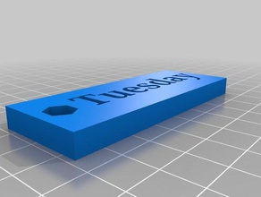 tuesdays morrie 3d printing 3d print model - Mito3D