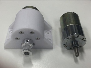 Halterung 37mm gear-Kopf-motor in der Robotik 3d print model - Mito3D