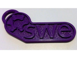 swe keychain accessories fusion 360 3d print model - Mito3D