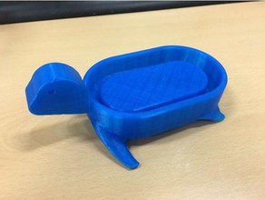 turtle soap case bathroom accessories stand 3d print model - Mito3D