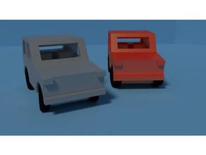 auto giocattolo i veicoli facile ragazzi lasercut lopoly giocare semplice 3d print model - Mito3D
