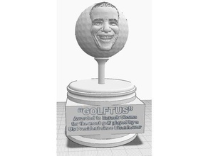 obama bola de golfe prêmio esculturas barack humor potus verdade estados unidos da américa maluco 3d print model - Mito3D