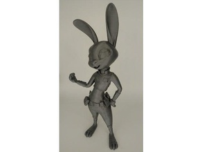 zootopia - judy hopps sculture disney il coniglio 3d print model - Mito3D