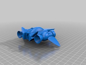 star fighter 3d printing 3d print model - Mito3D