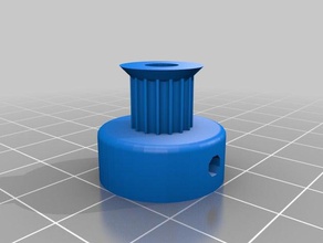 pulley gt2-16-2nuts parts customized 3d print model - Mito3D