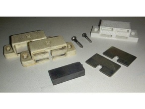 old soviet dresser magnetic holder door replacement parts 3d print model - Mito3D